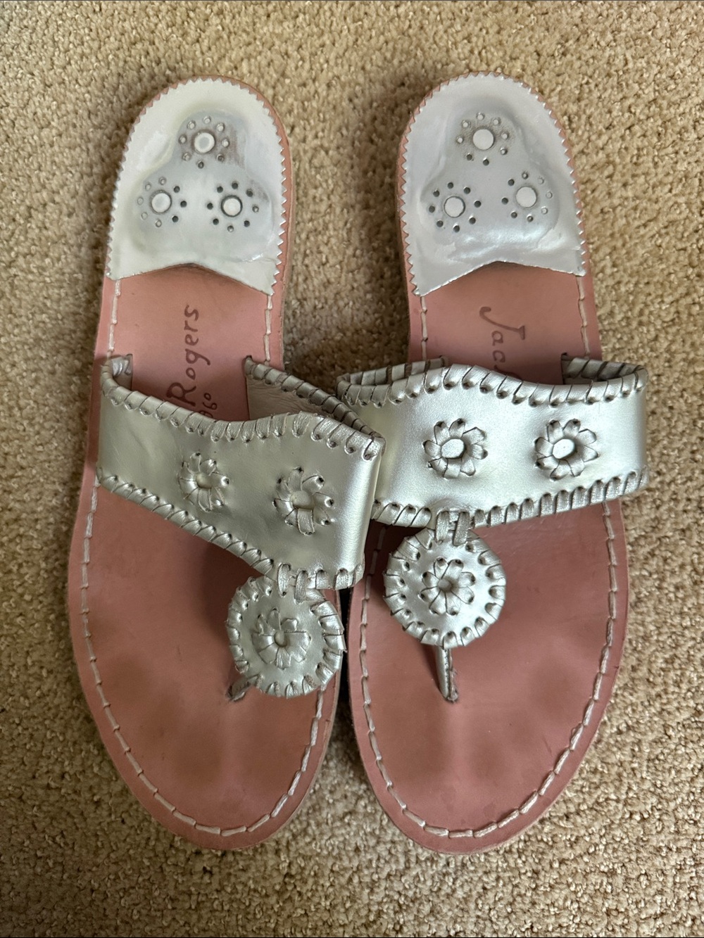 Gold Jack Rogers Sandals